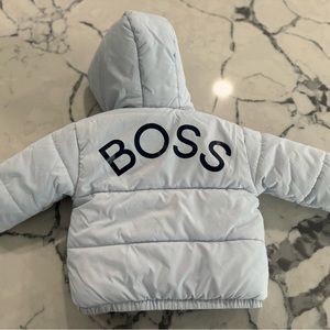 Baby boy Hugo boss puffer light blue size 9 months